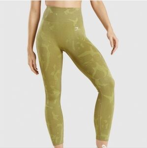 Gymshark Olive Green High-Waist Seamless Leggings
